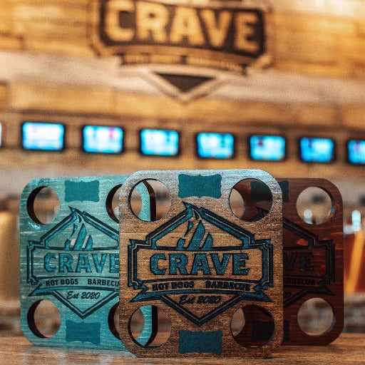 crave hot dogs and bbq logo