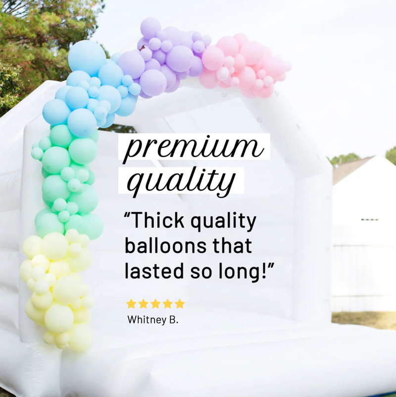 Rainbow Balloon Arch - Pastel Balloon Garland Kit