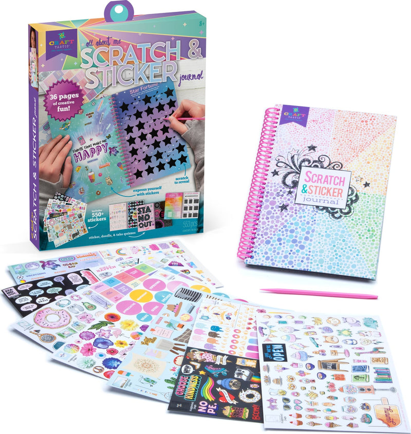 Craft-Tastic Scratch And Sticker Journal