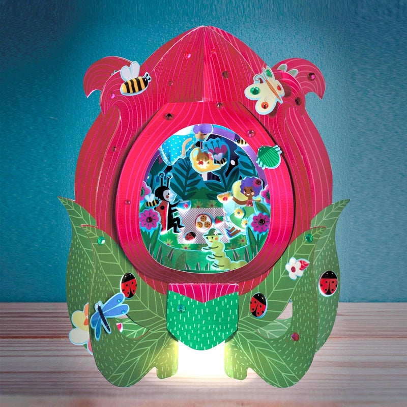 Lantern Lands Flower Fairy Party Light Up 3d Paper Lantern Craft Kit