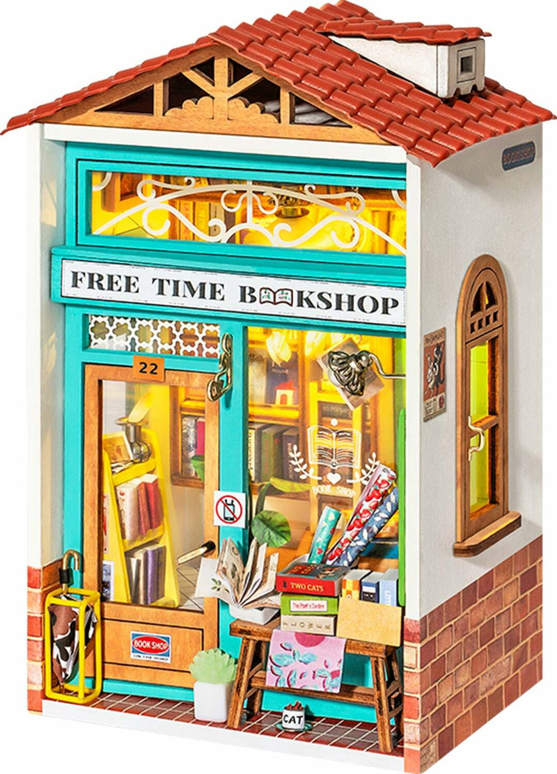 DIY Miniature House Kit - Free Time Bookshop