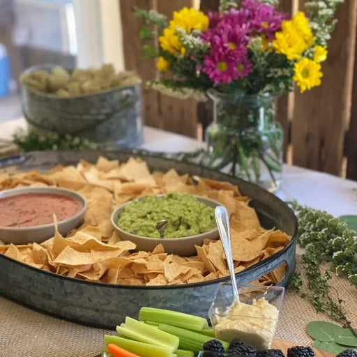 Freckled Fox Events & More catering for kids birthday parties including snack trays and veggie trays.