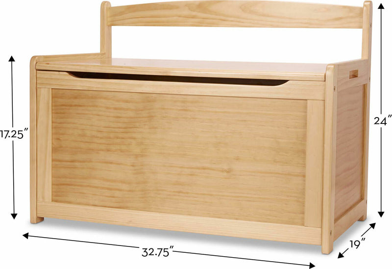 Wooden Toy Chest - Honey