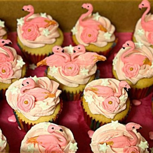 flamingo cupcakes by simply cake austin
