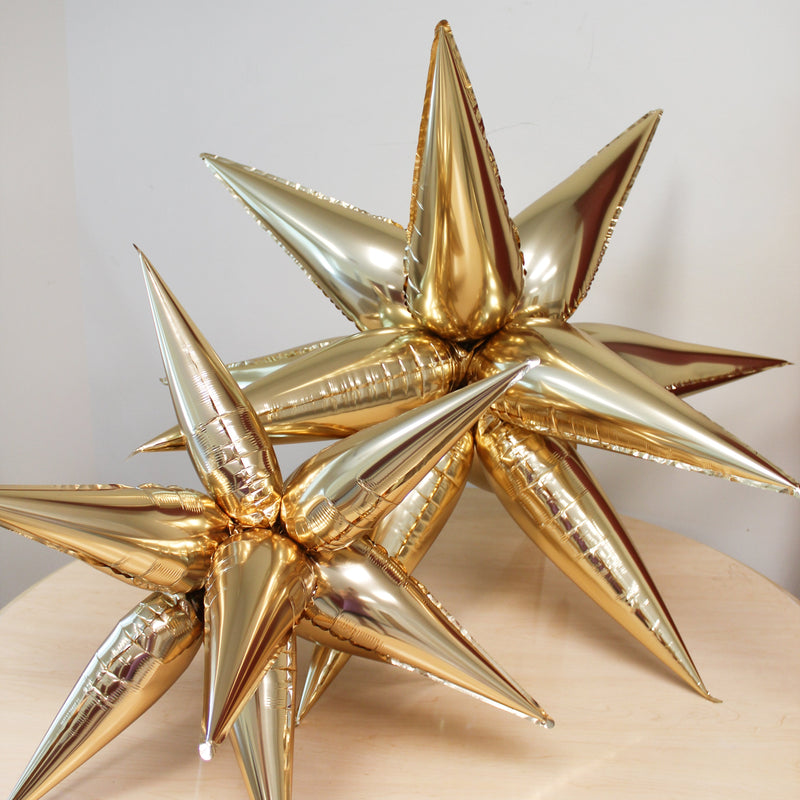 Gold Starburst Cluster Balloon (40 Inches)