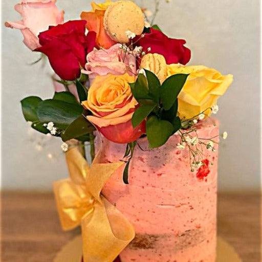 floral cake by simply cake austin