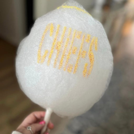 cotton candy cowgirls can write edible messages on your cotton candy.