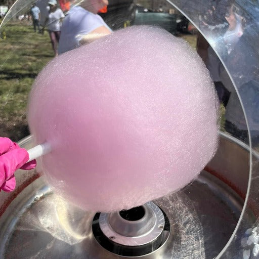 making cotton candy 