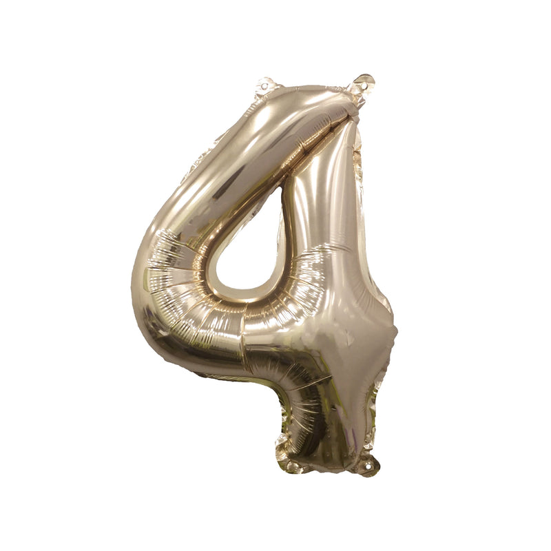 Giant Gold Mylar Foil Number Balloons (32 Inches)