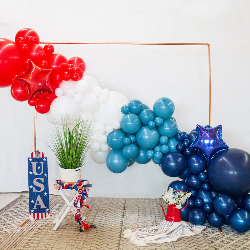 Red, White, & Blue Patriotic Star Balloons (3-Pack)