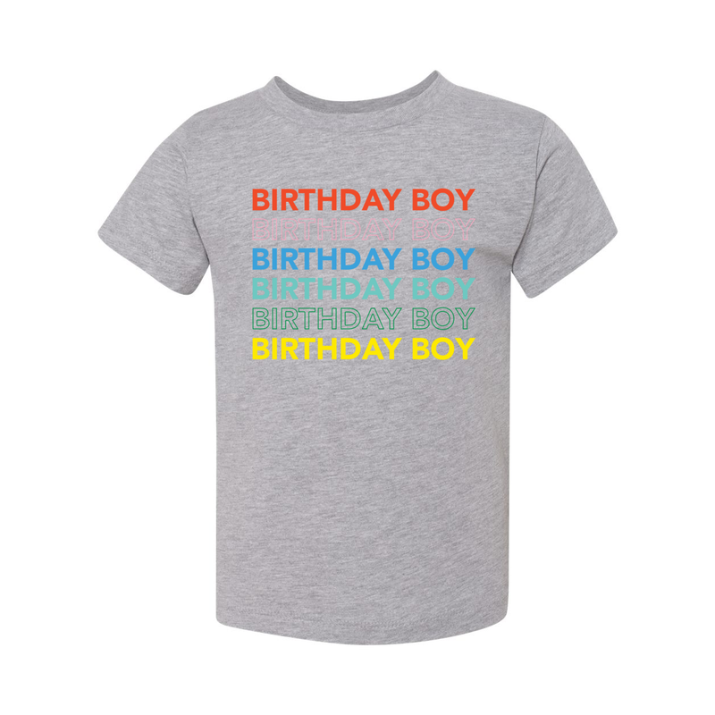 Birthday Boy Multicolor - Toddler Short Sleeve Tee