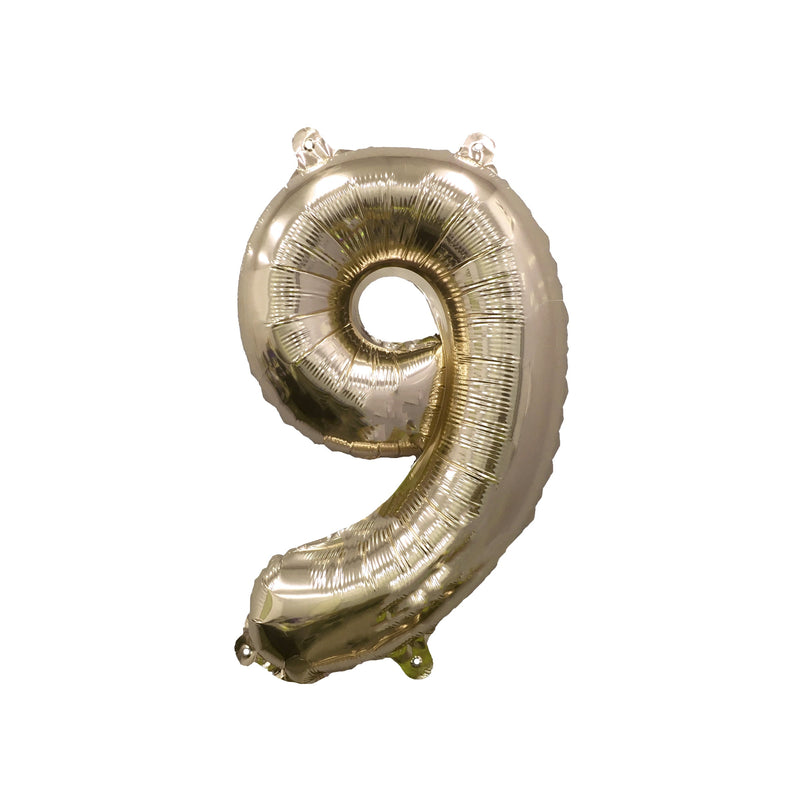 Giant Gold Mylar Foil Number Balloons (32 Inches)