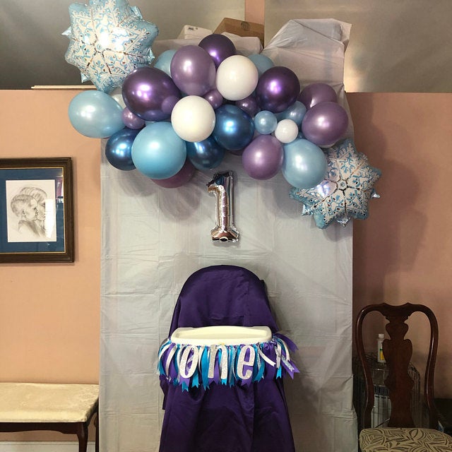 Frozen Themed Balloon Arch - Balloon Garland Kit