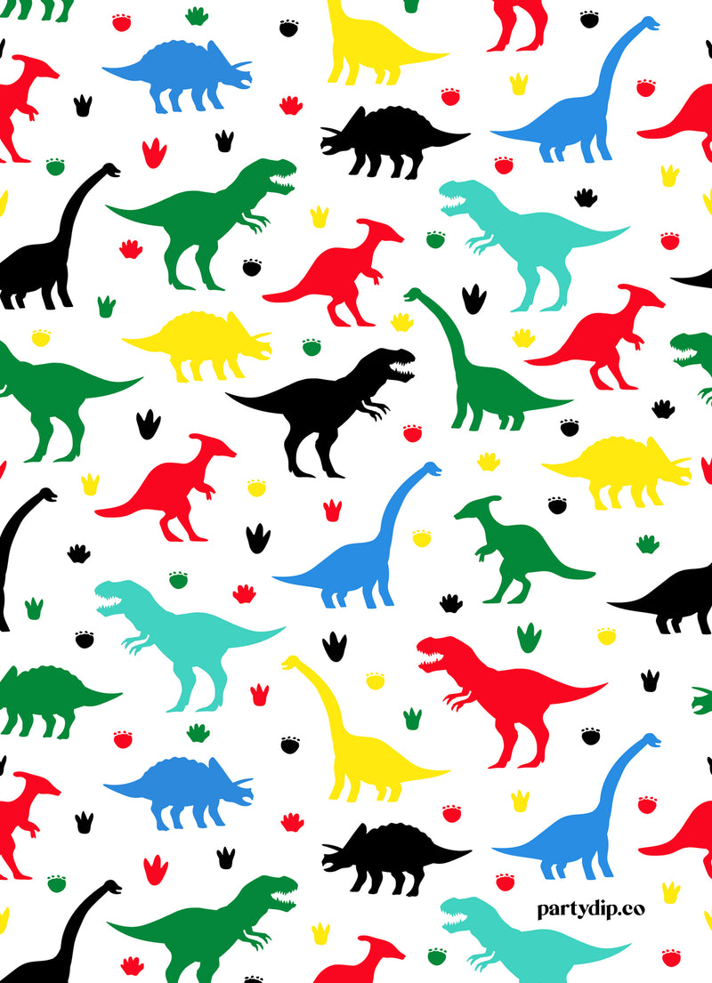 Dinosaur Personalized Print Invites | Two-Rex, Three-Rex, Dino-Four, Five-o-Saurus