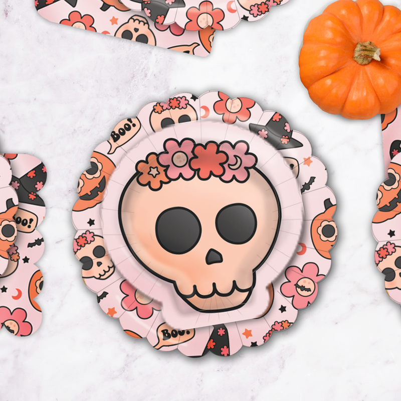 Groovy Halloween Icon Plates (Set of 8)