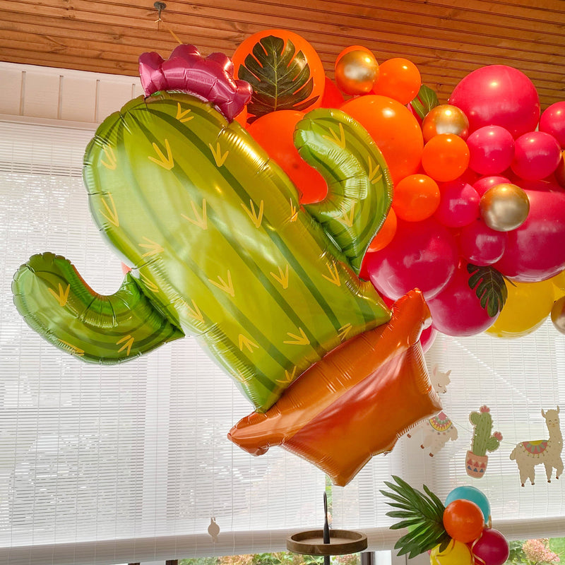 39 Inch Giant Cactus Cute Fiesta Party Balloon