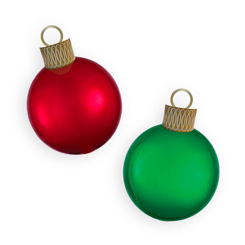 3D Red Christmas Ornament Balloon (20-Inches)
