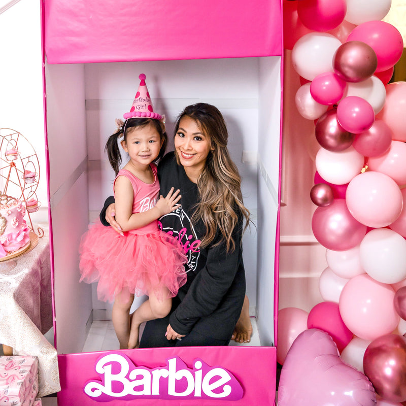 Pink Barbie Party Balloon Garland Kit