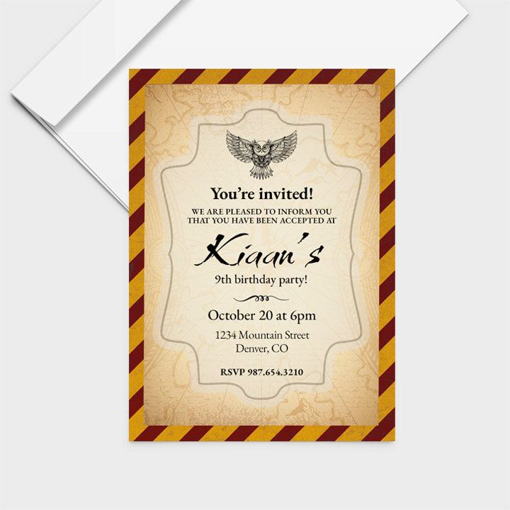 Wizard Invite Personalized Print