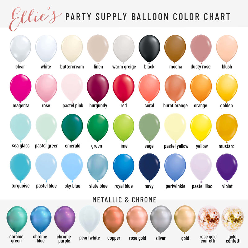 Premium Sea Glass Latex Balloon Packs (5", 11”, 16”, 24”, and 36”)