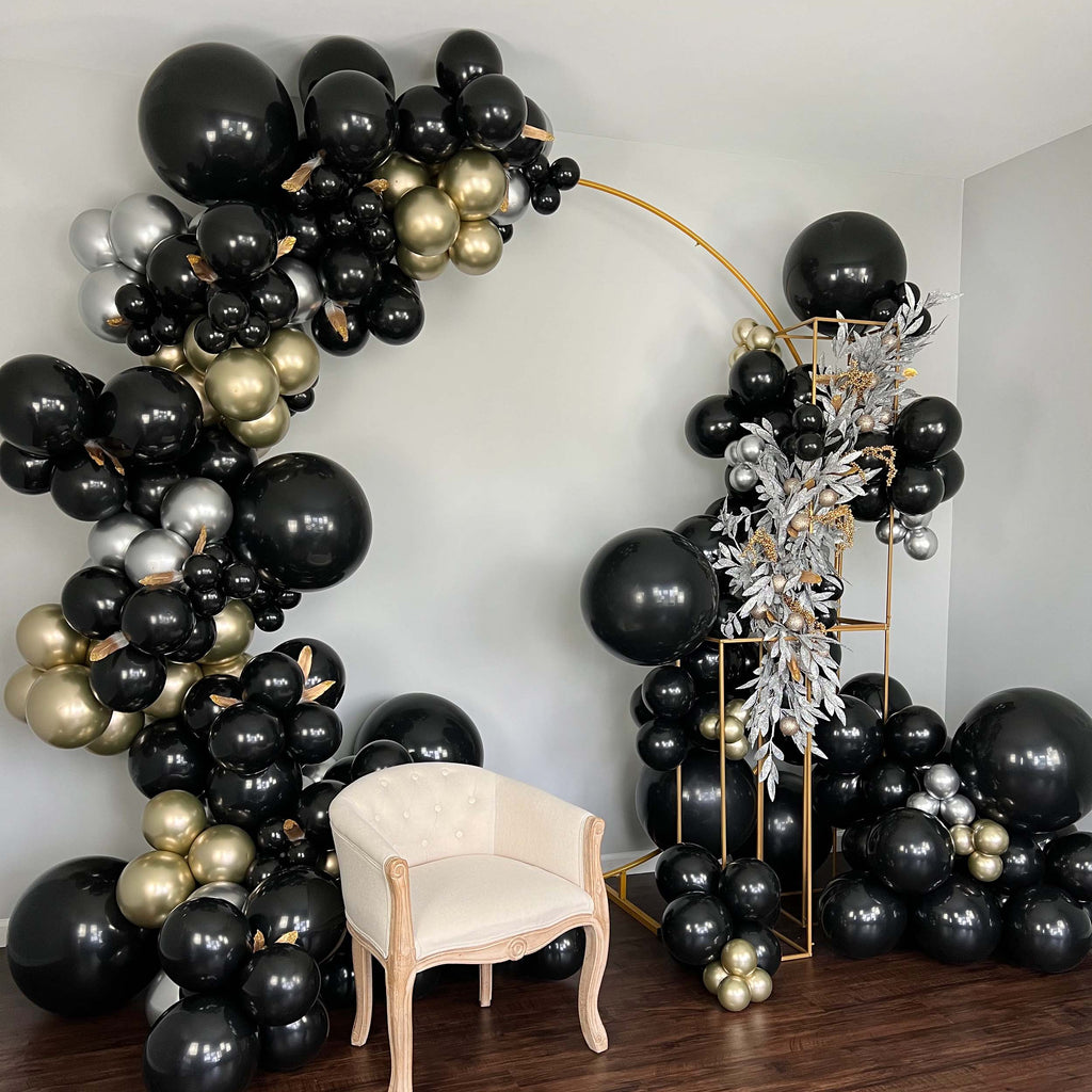 White and Gold Garland Balloon from Ellies Party Supply – Ellie's Party  Supply