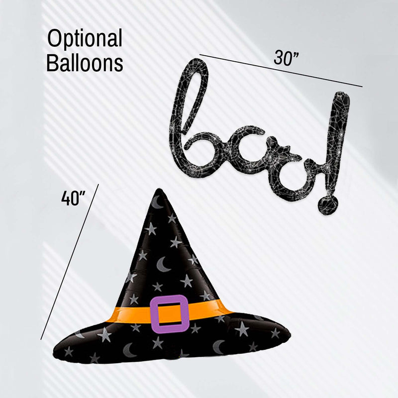 Giant Halloween Moon & Stars Witch Hat Balloon (40 Inches)