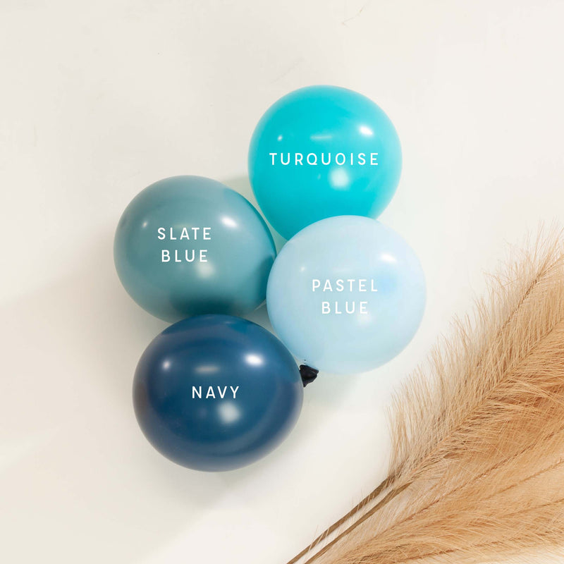 Premium Pastel Blue Latex Balloon Packs (5", 11”, 16”, 24”, and 36”)