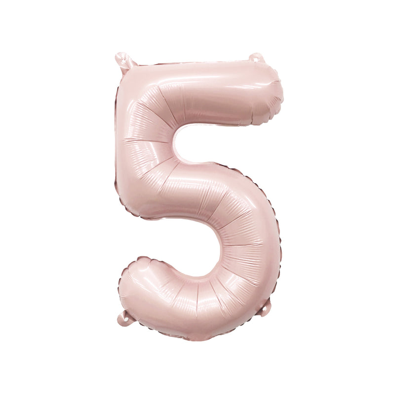 Barely Blush Mylar Number Balloons (32 Inches)