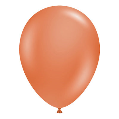 Premium Burnt Orange Latex Balloon Packs (5", 11”, 16”, 24”, and 36”)