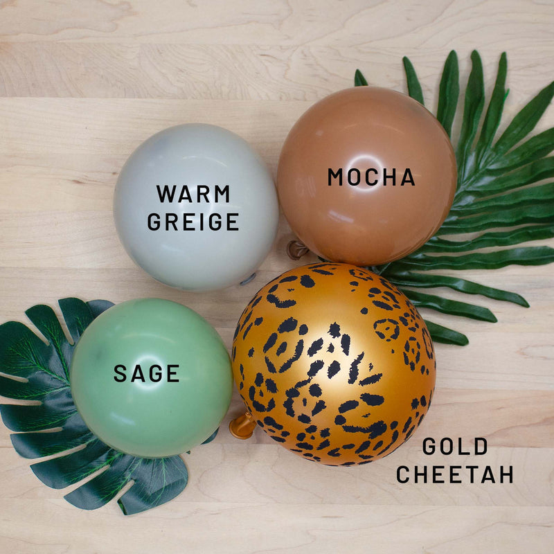 Gold Leopard Print Latex Balloons (10 Pack)
