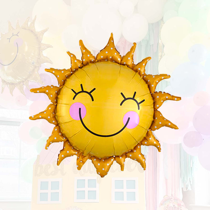 Smiling Sun Mylar Foil Balloon (29 Inches)