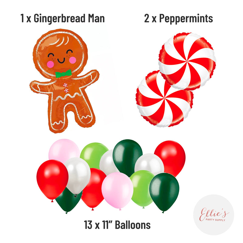 Gingerbread Man Balloon Bouquet Kit