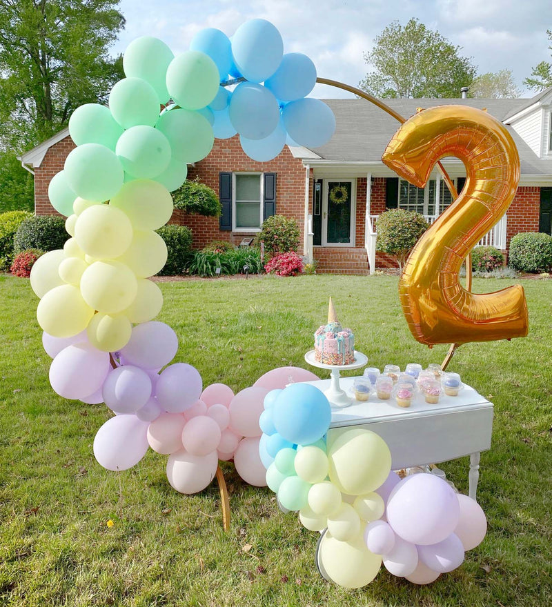 Giant Gold Mylar Foil Number Balloons (34 Inches)