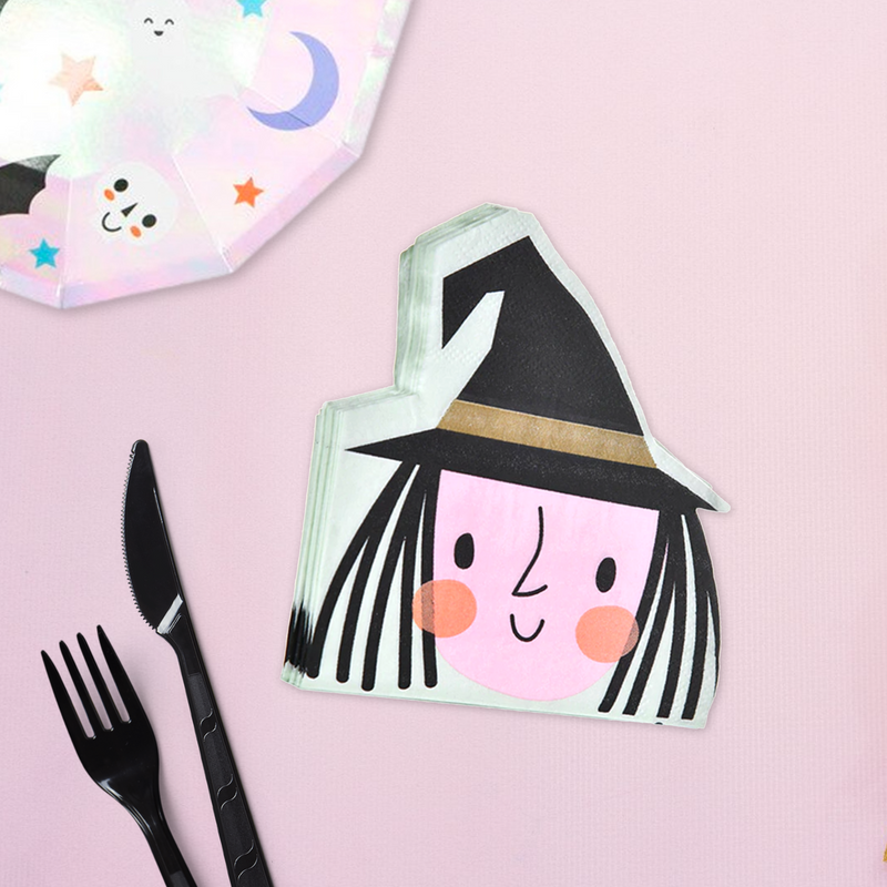 Cute Halloween Witch Napkins (Set of 20)