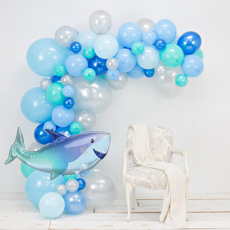 Giant Blue Shark Mylar Balloon (38 Inches)