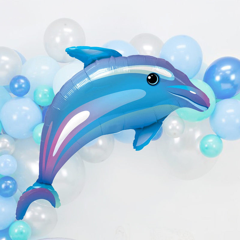 Blue 42 Inch Giant Dolphin Party Balloon