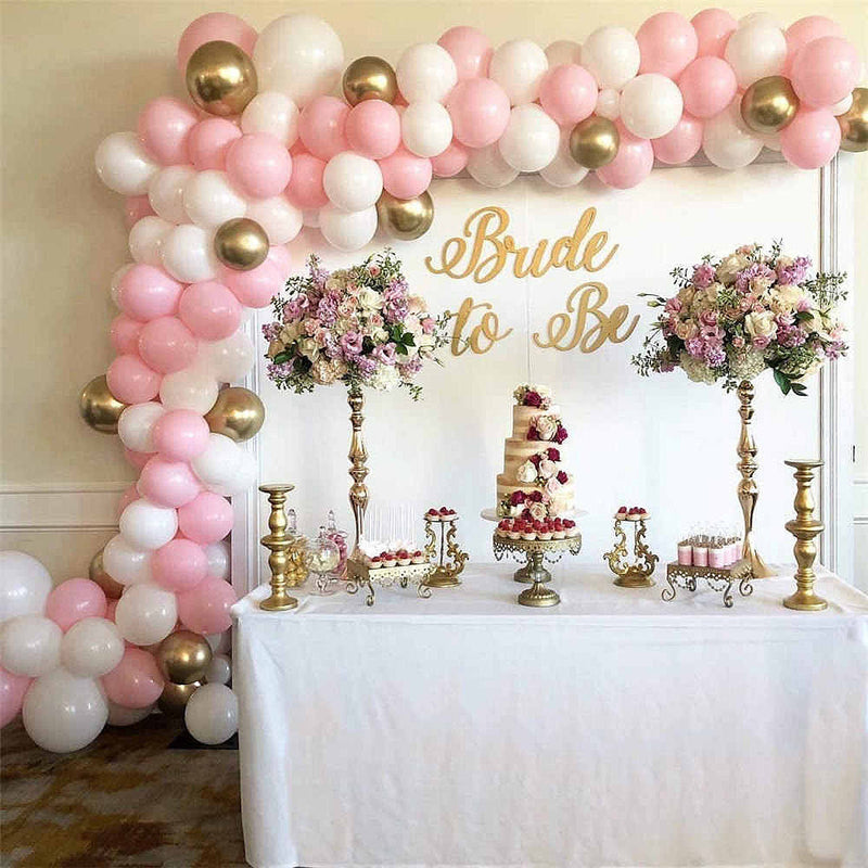 Pink and Gold Balloon Arch - Balloon Garland Kit