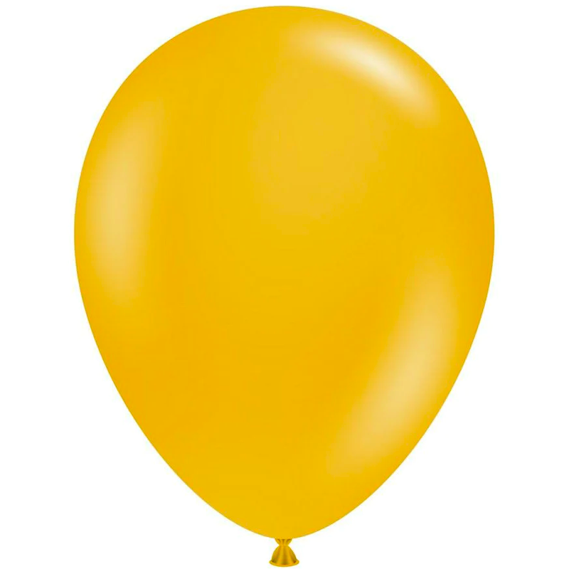 Premium Mustard Yellow Latex Balloon Packs (5", 11”, 16”, 24" and 36")