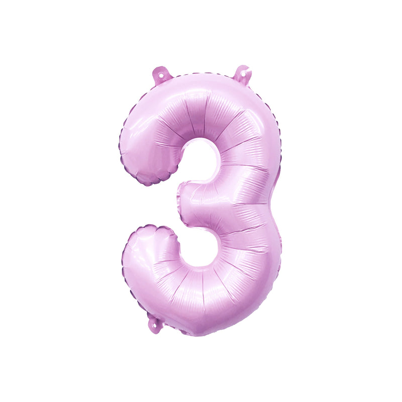 Giant Pastel Pink Mylar Foil Number Balloons (32 Inches)