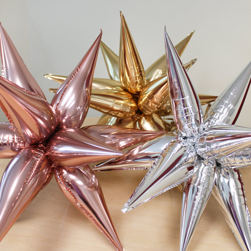 Rose Gold Starburst Cluster Balloon (26 Inches)