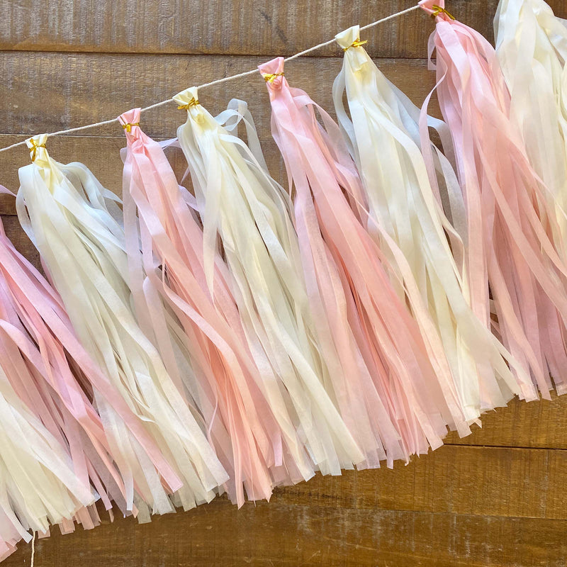 Classic Pooh Pink Paper Tassel Tail - Tassel DIY Garland Kit