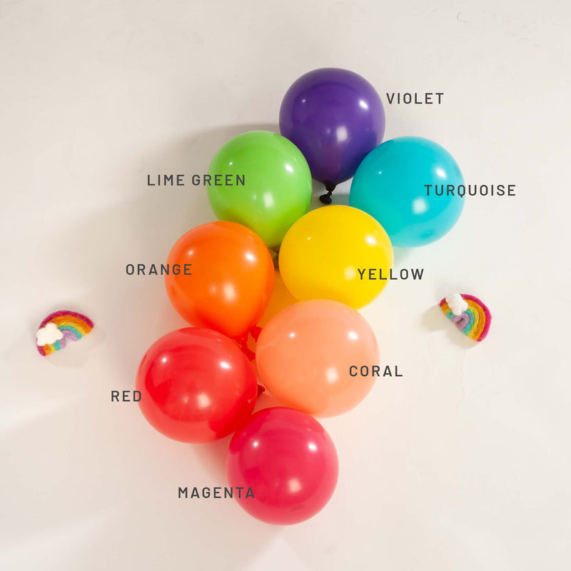 Premium Orange Latex Balloon Packs (5", 11”, 16”, 24”, and 36”)