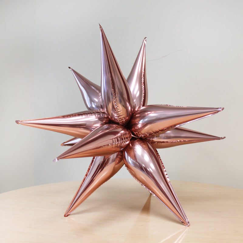 Rose Gold Starburst Cluster Balloon (26 Inches)