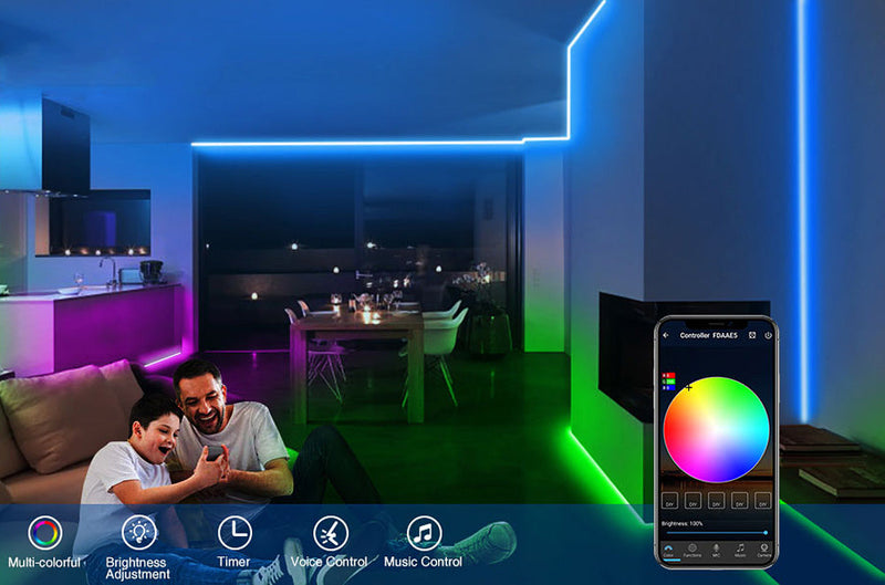 Smart LED Rainbow Lights 300 Color Changing LED's