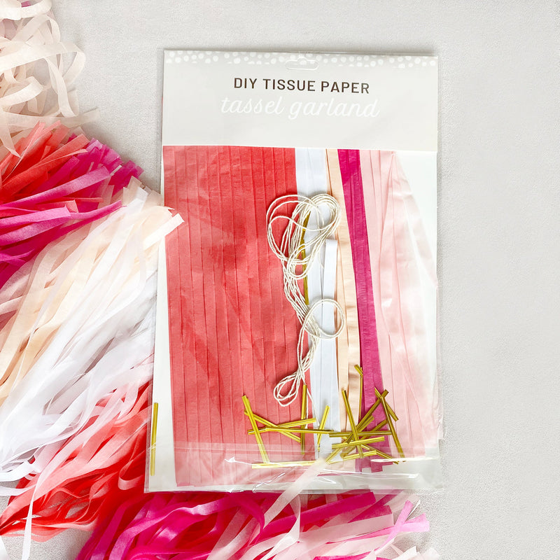 Tropical Paper Tassel Tail - Tassel DIY Garland Kit