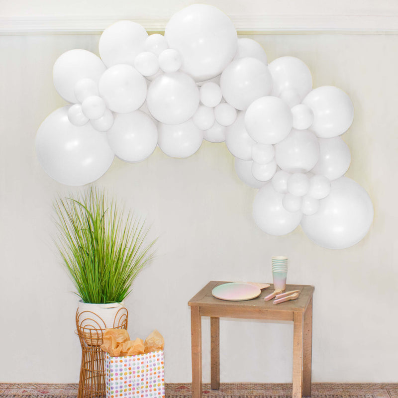White Balloon Garland Kit (5 Feet)