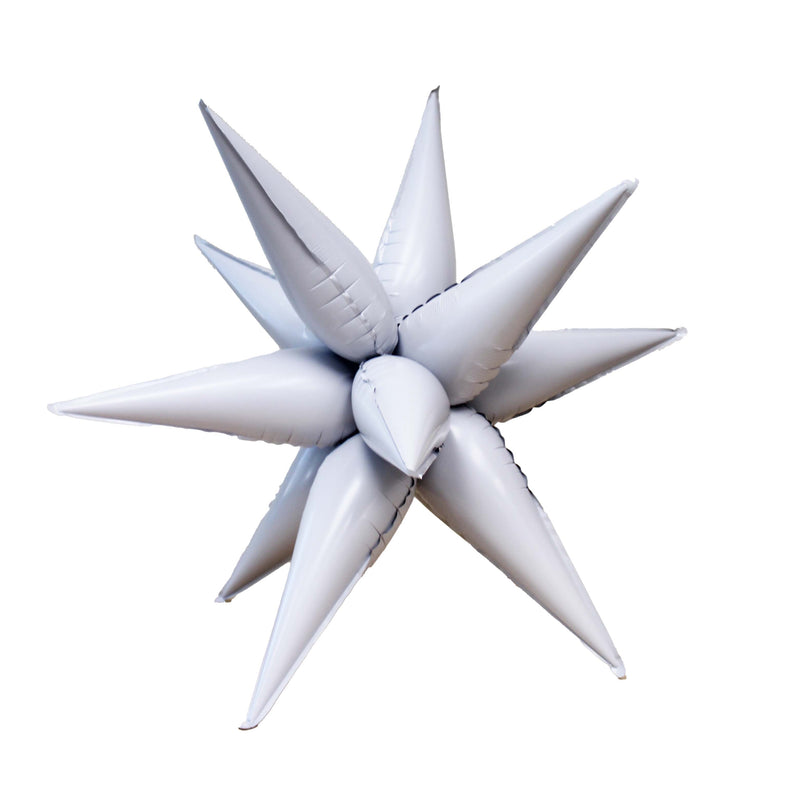 White Starburst Cluster Balloon (26 Inches)